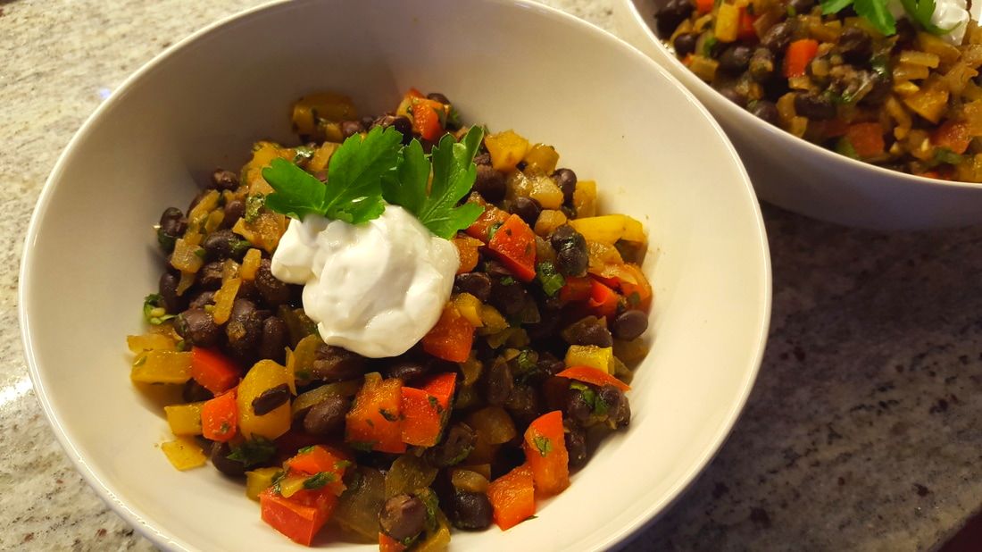 Easy Black Bean and Bell Pepper Stew